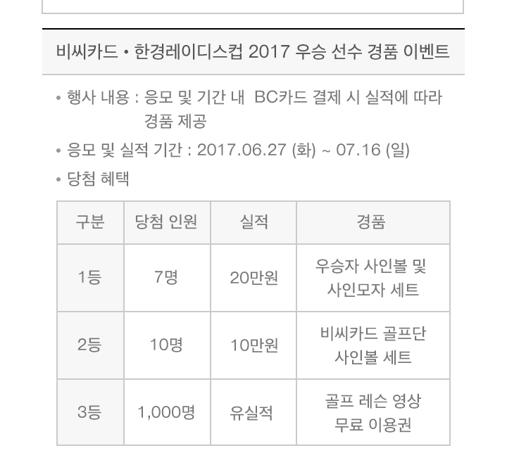 이벤트의 상세내용을 설명합니다