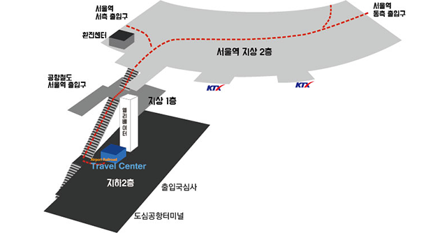 서울역 트래블센터 안내도